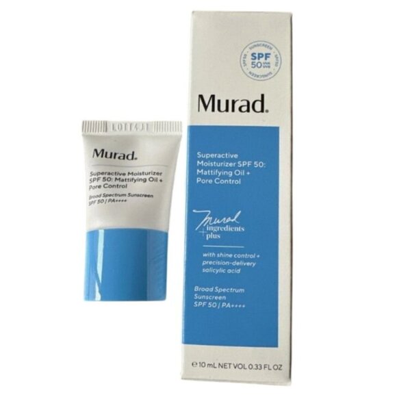 Murad Superactive Moisturizer SPF 50 Mattifying Oil + Pore Control 0.33oz/10mL - Picture 1 of 2